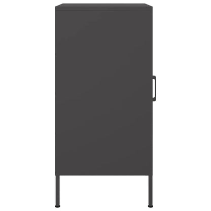 Credenze 2 pz Nere 36x39x79 cm in Acciaio