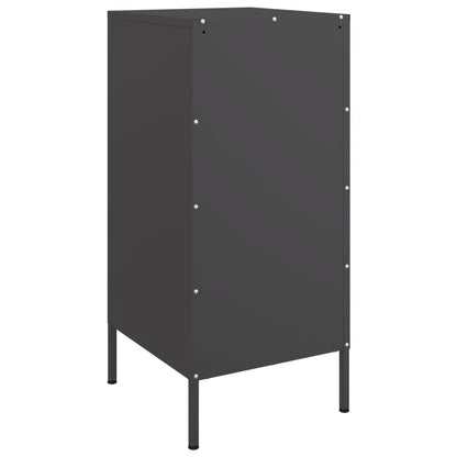 Credenze 2 pz Nere 36x39x79 cm in Acciaio