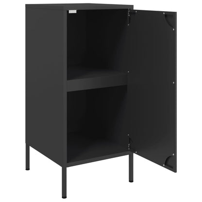 Credenze 2 pz Nere 36x39x79 cm in Acciaio