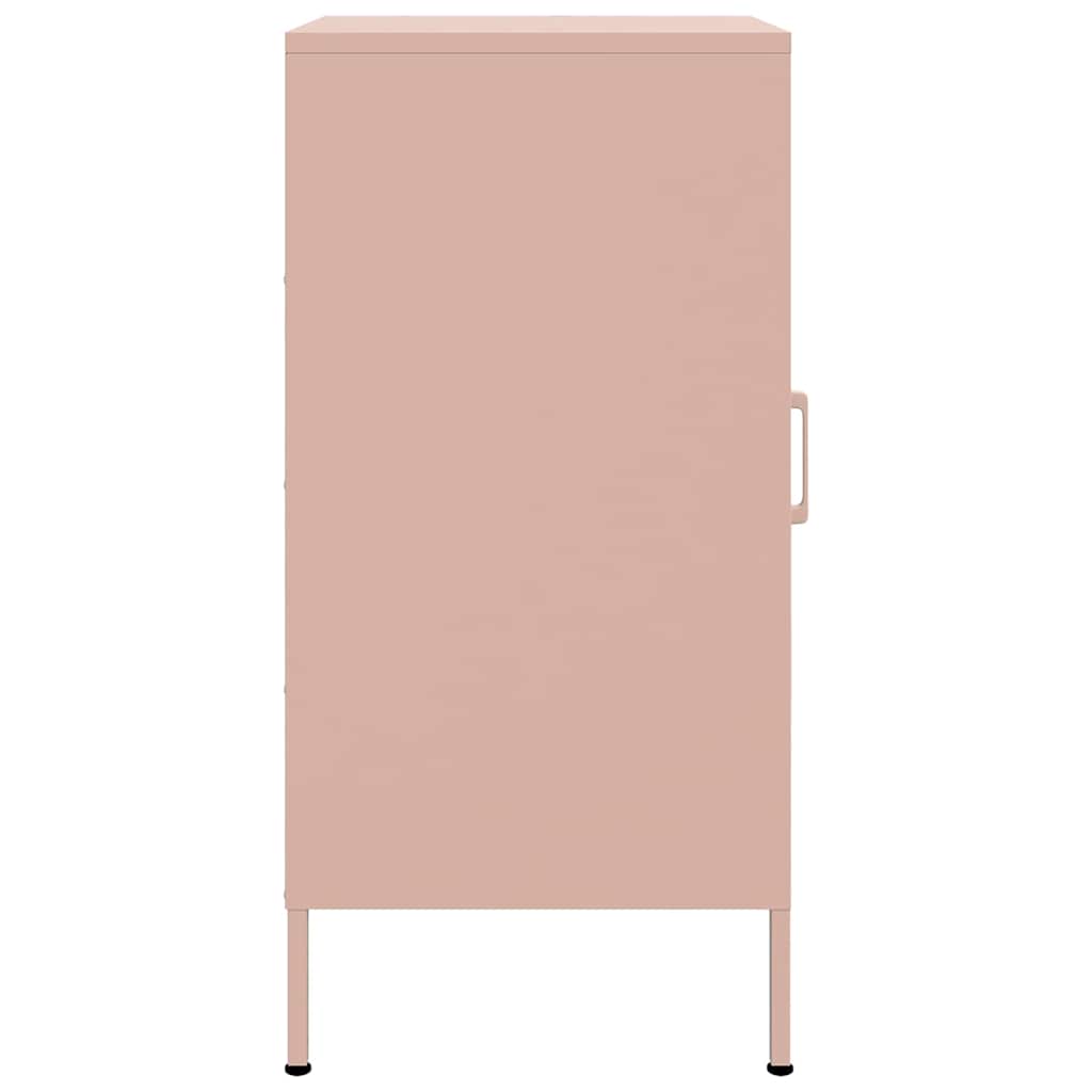 Credenze 2 pz Rosa 36x39x79 cm in Acciaio