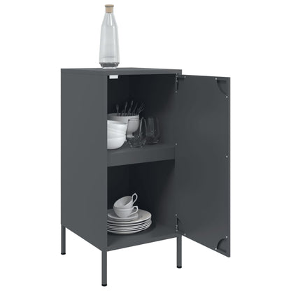 Credenza Antracite 36x39x79 cm in Acciaio