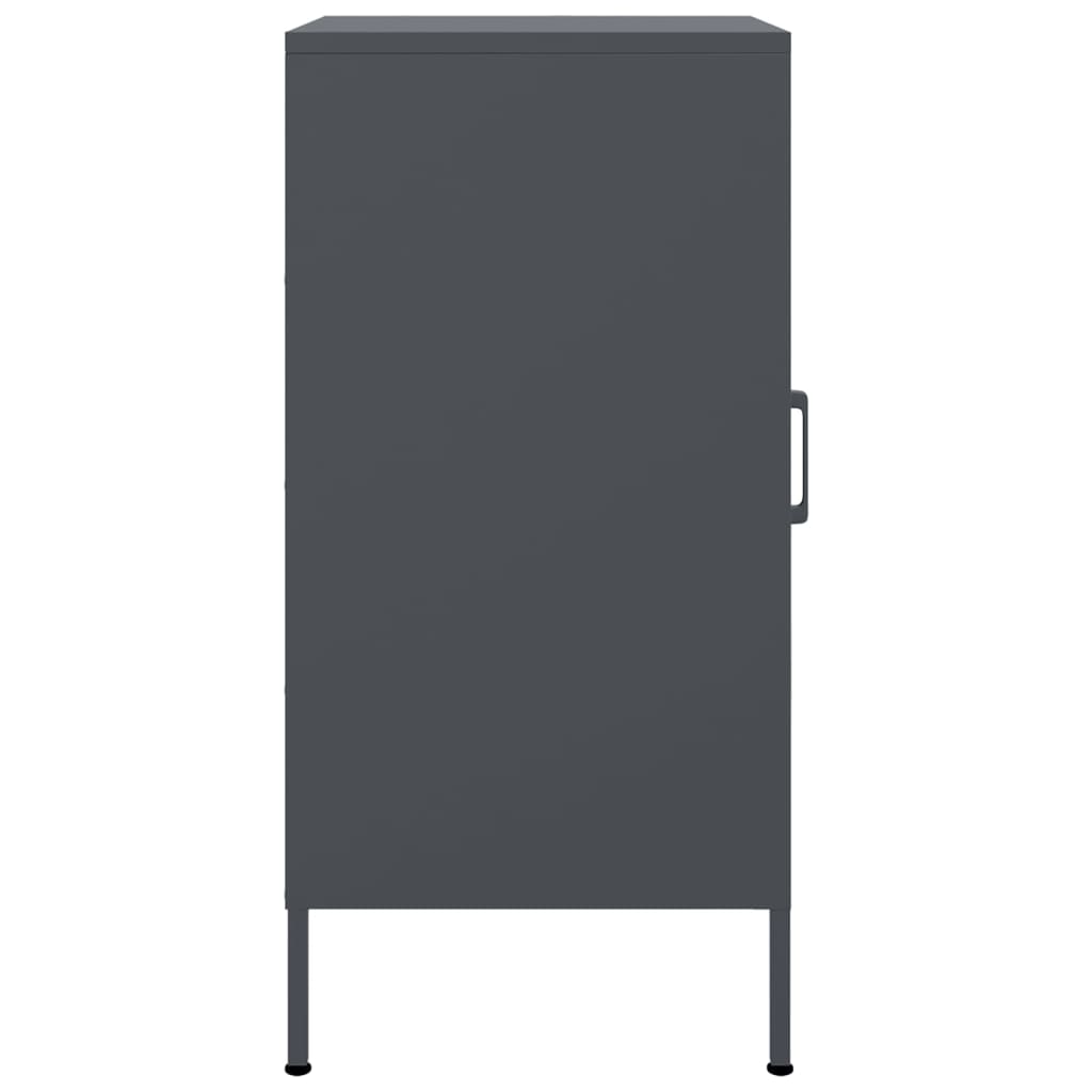 Credenza Antracite 36x39x79 cm in Acciaio - homemem39