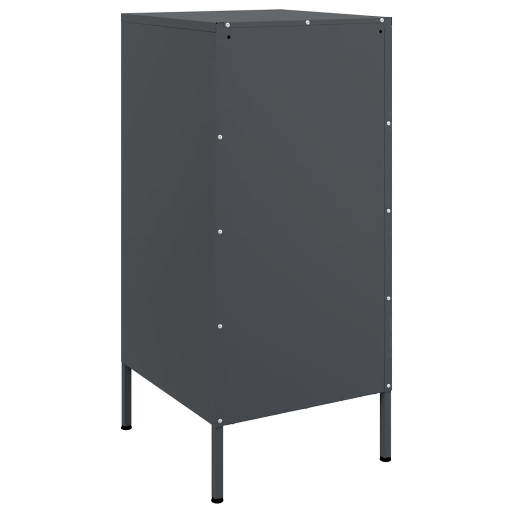 Credenza Antracite 36x39x79 cm in Acciaio