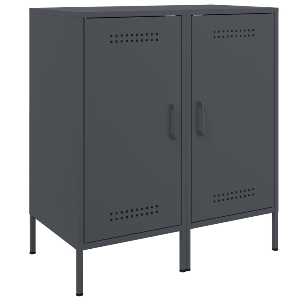 Credenze 2 pz Antracite 36x39x79 cm in Acciaio