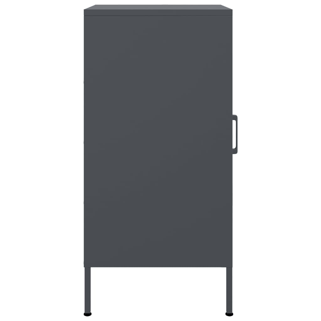 Credenze 2 pz Antracite 36x39x79 cm in Acciaio