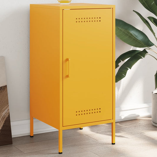 Credenza Giallo Senape 36x39x79 cm in Acciaio