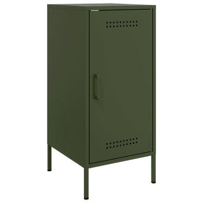 Credenza Verde Oliva 36x39x79 cm in Acciaio - homemem39