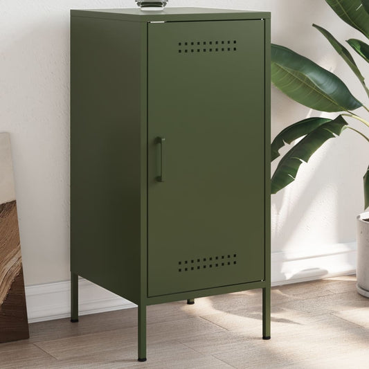 Credenza Verde Oliva 36x39x79 cm in Acciaio