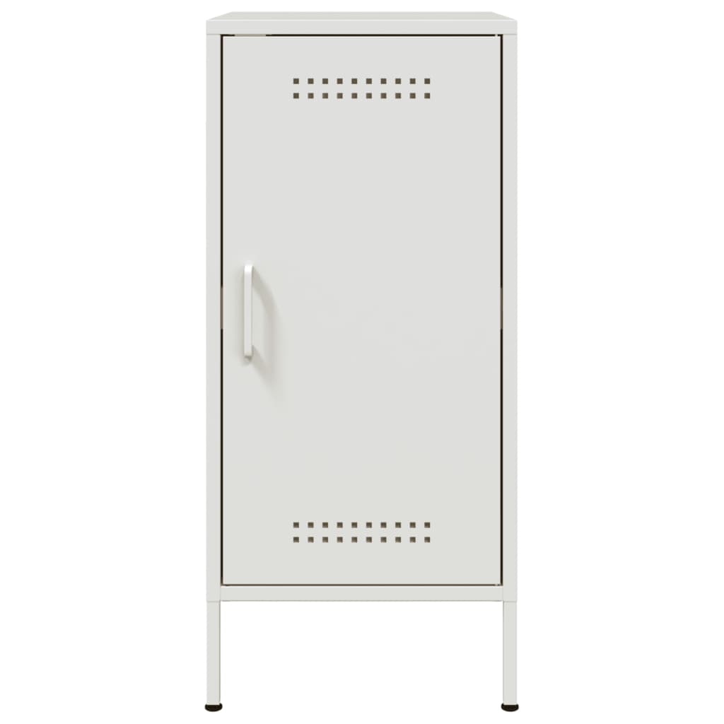 Credenze 2 pz Bianche 36x39x79 cm in Acciaio