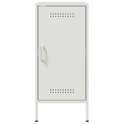 Credenze 2 pz Bianche 36x39x79 cm in Acciaio