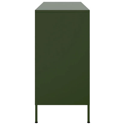 Credenza Verde Oliva 100,5x39x79 cm in Acciaio