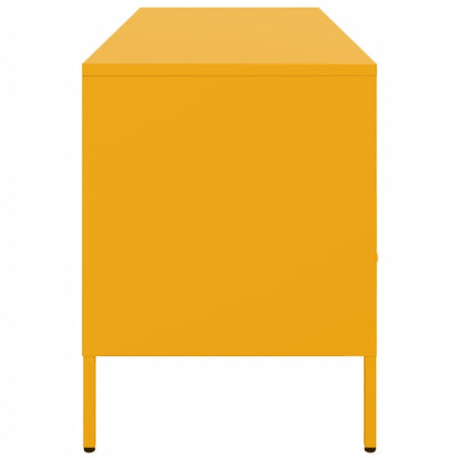 Mobile TV Giallo Senape 100,5x39x50,5 cm in Acciaio - homemem39