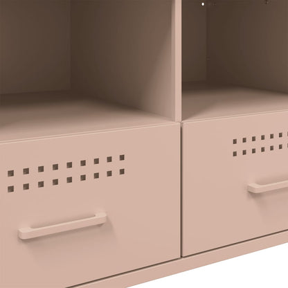 Mobile TV Rosa 68x39x50,5 cm in Acciaio - homemem39