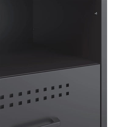 Comodini 2 pz Antracite 36x39x50,5 cm in Acciaio - homemem39