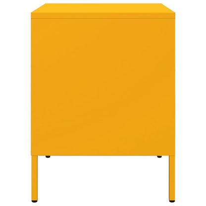 Comodini 2 pz Giallo Senape 36x39x50,5 cm in Acciaio - homemem39