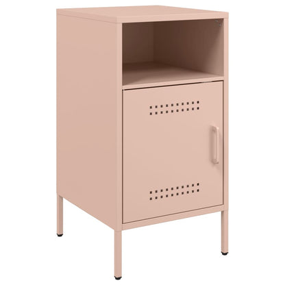Comodini 2 pz Rosa 36x39x68 cm in Acciaio - homemem39
