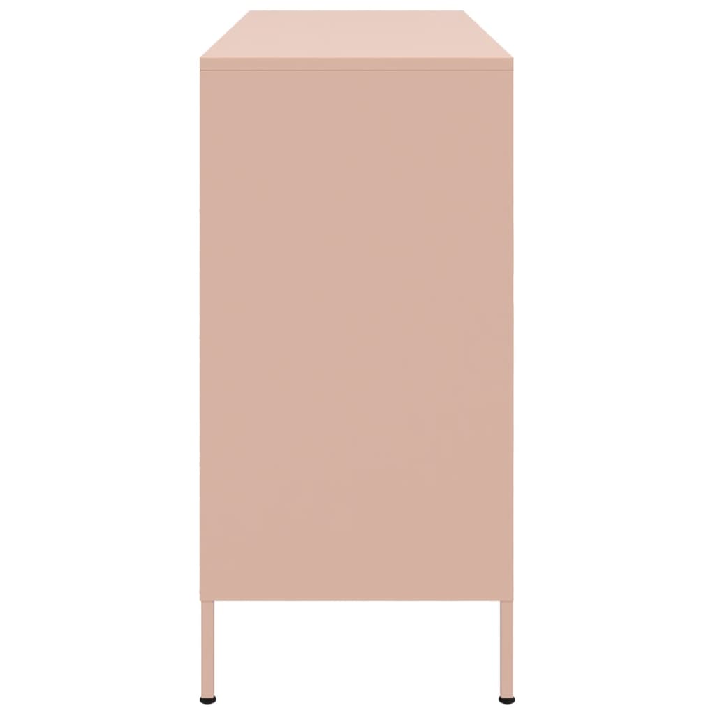 Credenza Rosa 100,5x39x79 cm in Acciaio