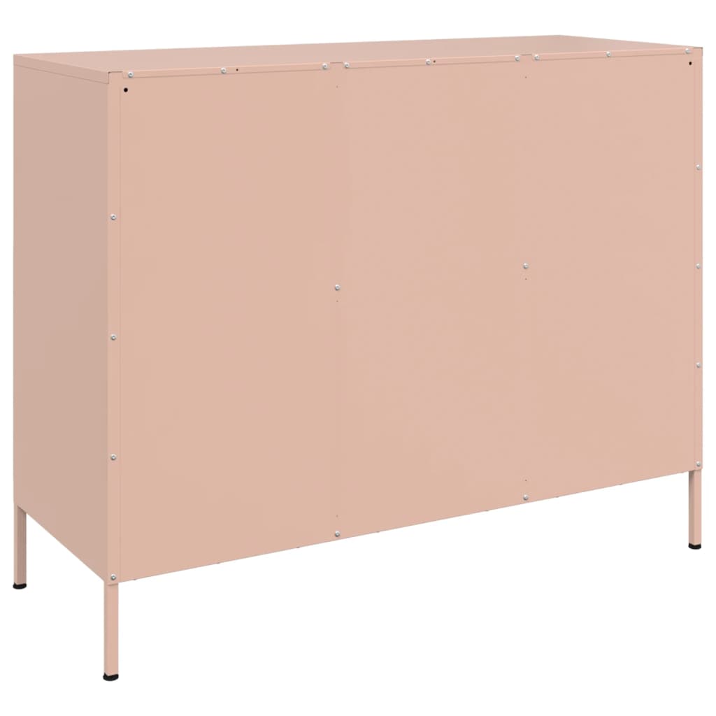 Credenza Rosa 100,5x39x79 cm in Acciaio