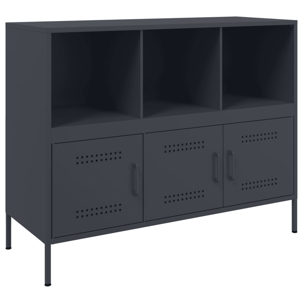 Credenza Antracite 100,5x39x79 cm in Acciaio