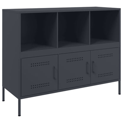 Credenza Antracite 100,5x39x79 cm in Acciaio