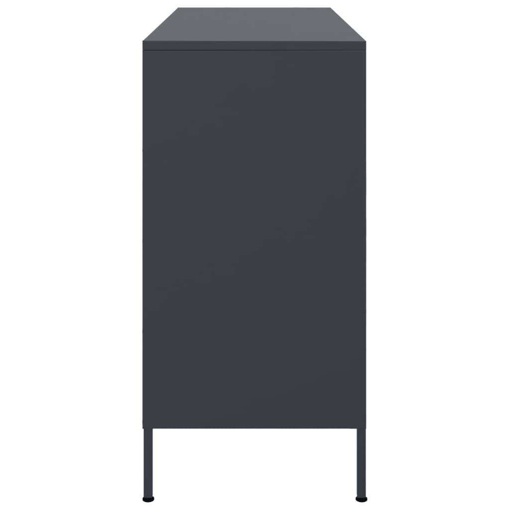 Credenza Antracite 100,5x39x79 cm in Acciaio