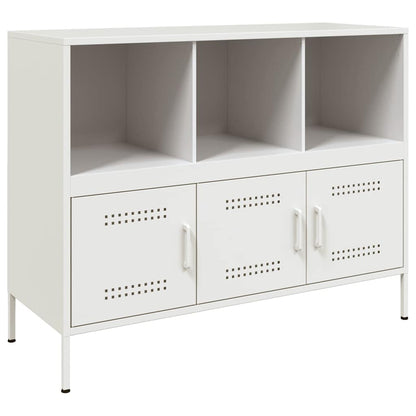 Credenza Bianca 100,5x39x79 cm in Acciaio