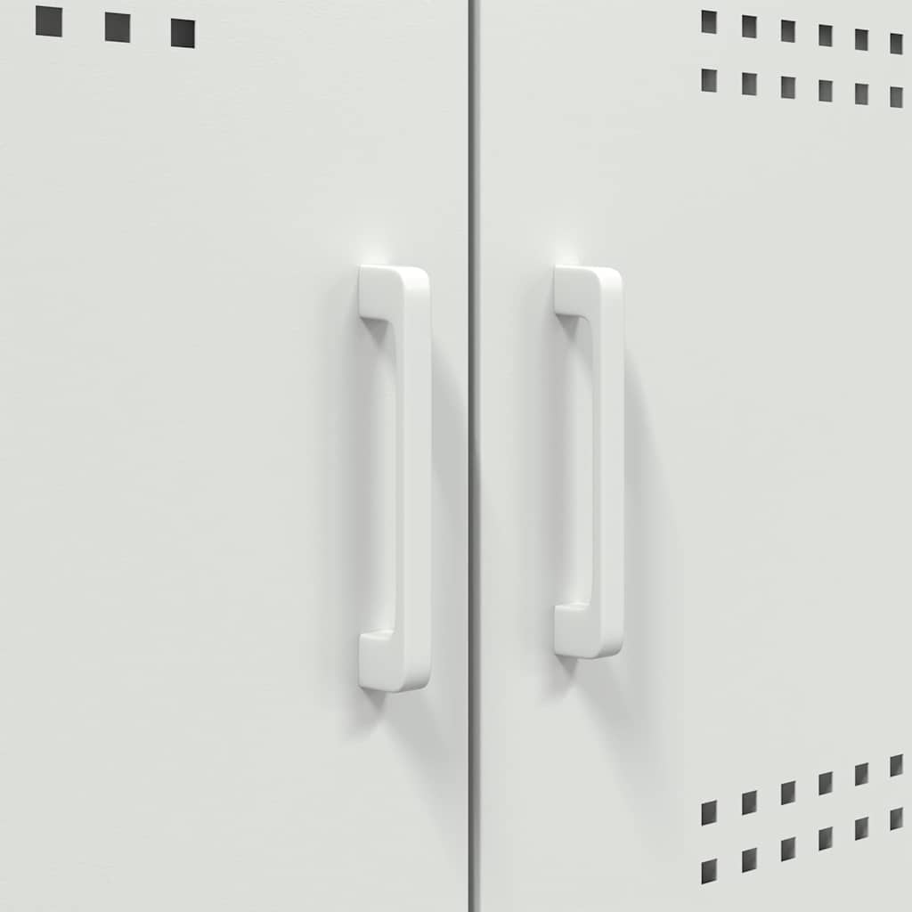 Credenza Bianca 100,5x39x79 cm in Acciaio