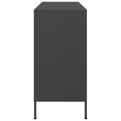 Credenza Nera 100,5x39x79 cm in Acciaio