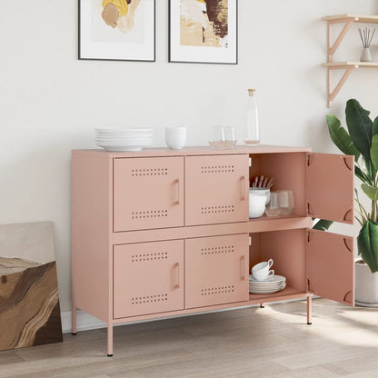 Credenza Rosa 100,5x39x79 cm in Acciaio