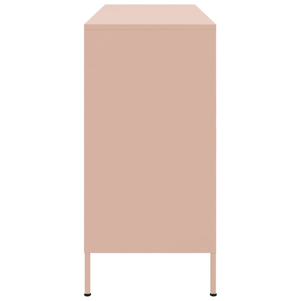 Credenza Rosa 100,5x39x79 cm in Acciaio