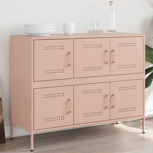 Credenza Rosa 100,5x39x79 cm in Acciaio