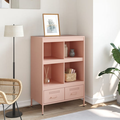 Credenza Rosa 68x39x101,5 cm in Acciaio