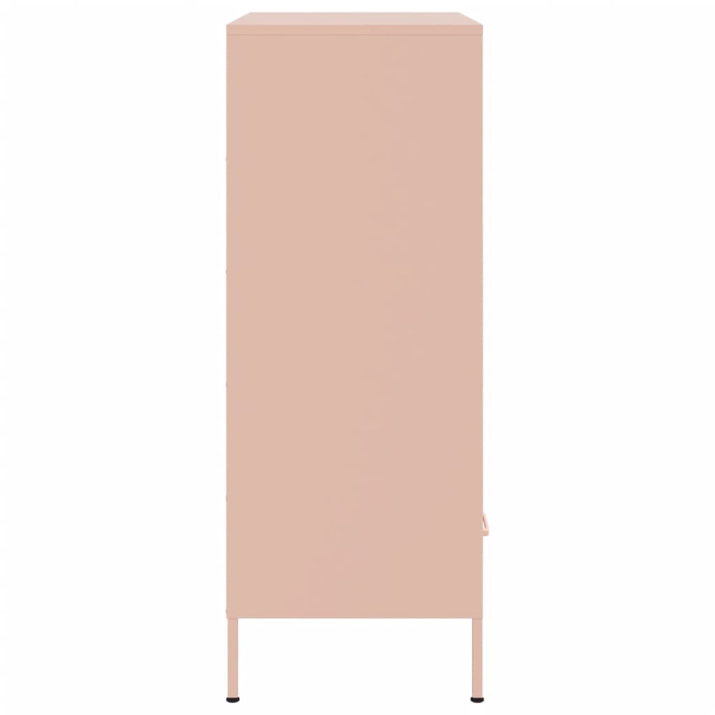 Credenza Rosa 68x39x101,5 cm in Acciaio