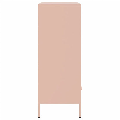 Credenza Rosa 68x39x101,5 cm in Acciaio - homemem39