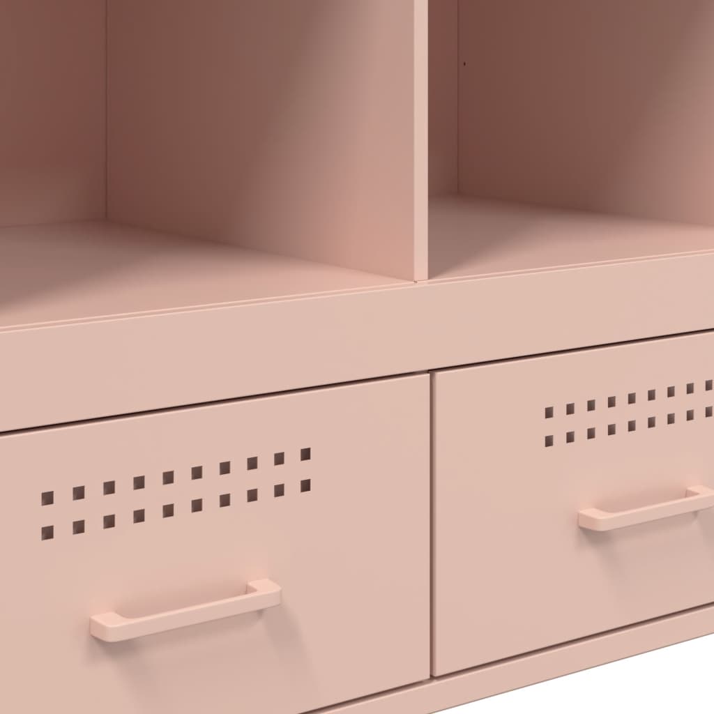 Credenza Rosa 68x39x101,5 cm in Acciaio - homemem39