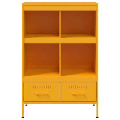Credenza Giallo Senape 68x39x101,5 cm in Acciaio - homemem39
