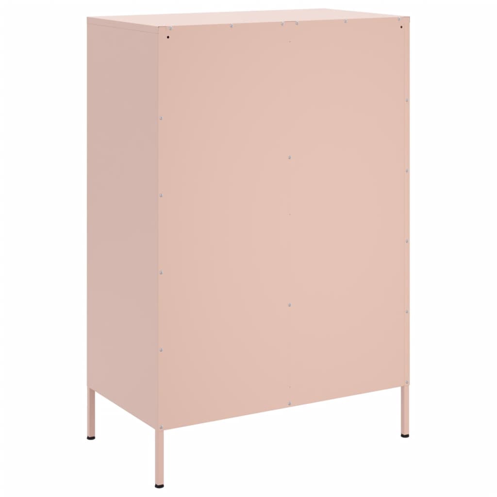 Credenza Rosa 68x39x101,5 cm in Acciaio