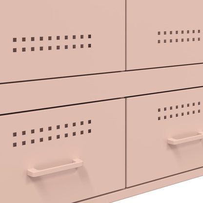 Credenza Rosa 68x39x101,5 cm in Acciaio