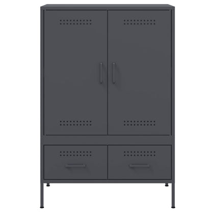 Credenza Antracite 68x39x101,5 cm Acciaio