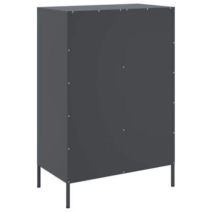 Credenza Antracite 68x39x101,5 cm Acciaio