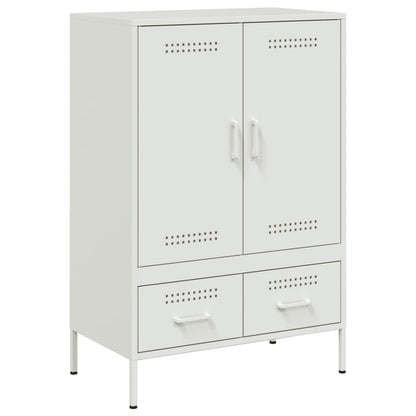 Credenza Bianca 68x39x101,5 cm in Acciaio