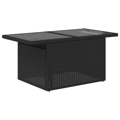 Set Divano da Giardino 6 pz con Cuscini Nero in Polyrattan | homemem39