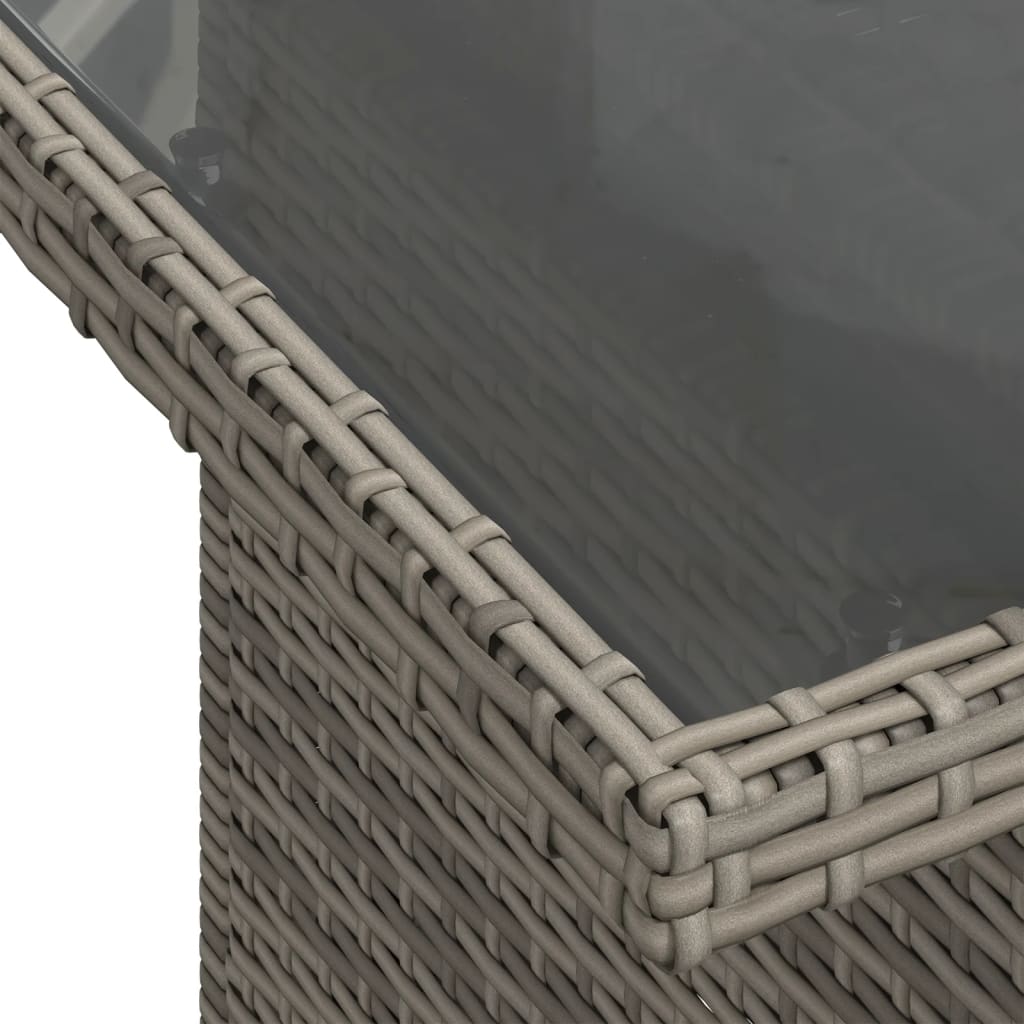 Set Divano da Giardino 6 pz con Cuscini Grigio in Polyrattan | homemem39