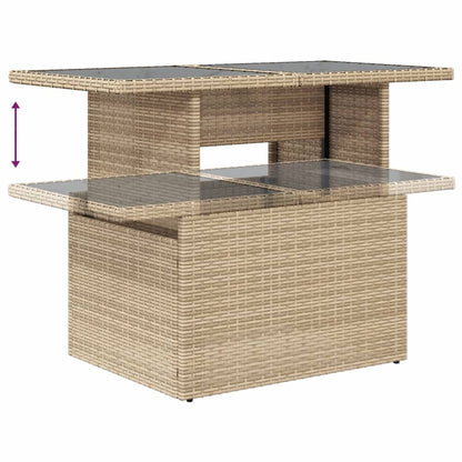 Set Divano da Giardino 8 pz con Cuscini Beige in Polyrattan | homemem39