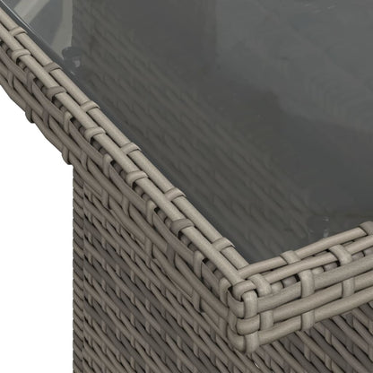 Set Divani da Giardino 7 pz con Cuscini Grigio in Polyrattan | homemem39
