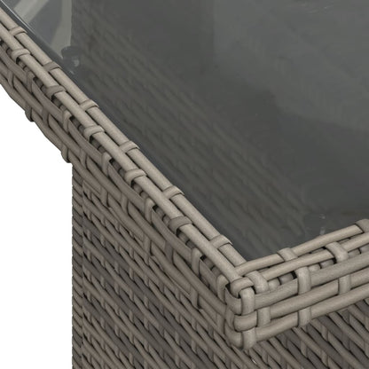 Set Divano da Giardino 9 pz con Cuscini Grigio in Polyrattan | homemem39