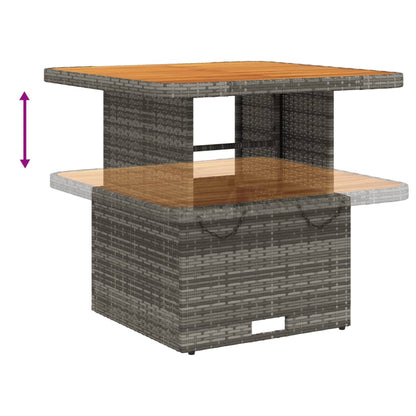 Set Divano da Giardino 2 pz con Cuscini Grigio in Polyrattan | homemem39