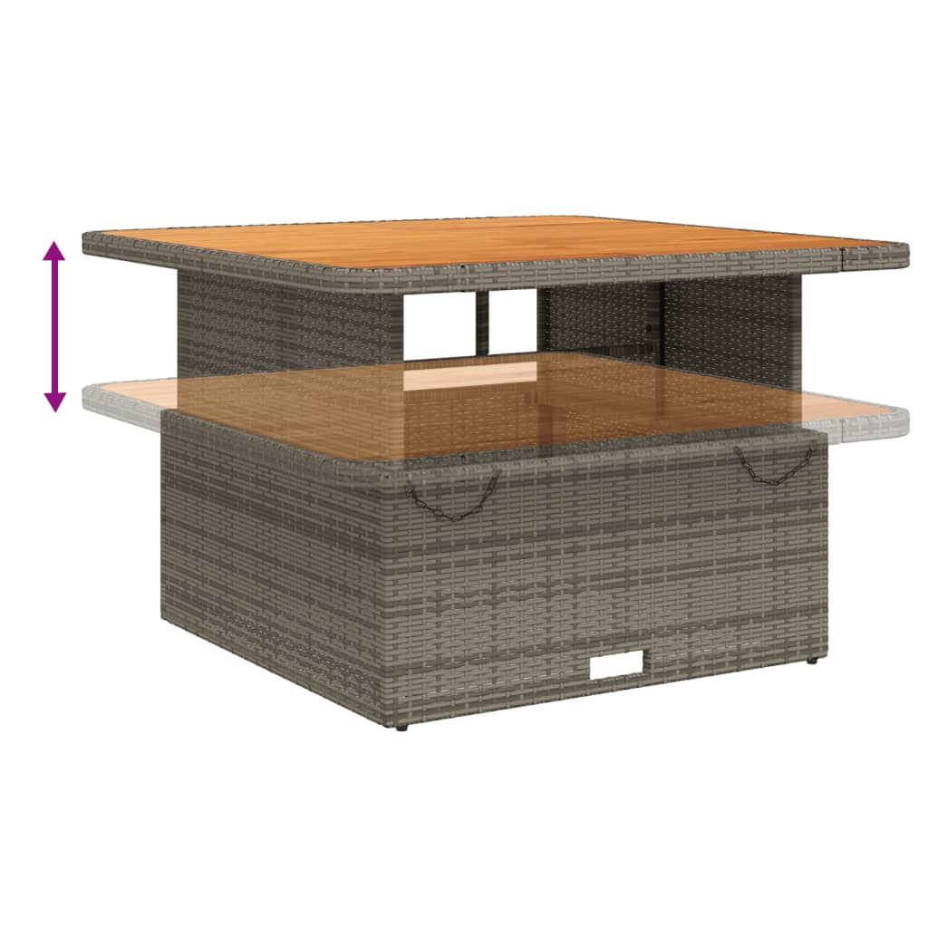 Set Divano da Giardino 2 pz con Cuscini Grigio in Polyrattan | homemem39