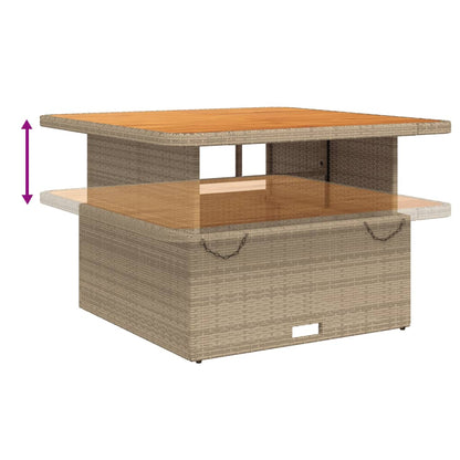 Set Divani da Giardino 2 pz con Cuscini Beige in Polyrattan | homemem39