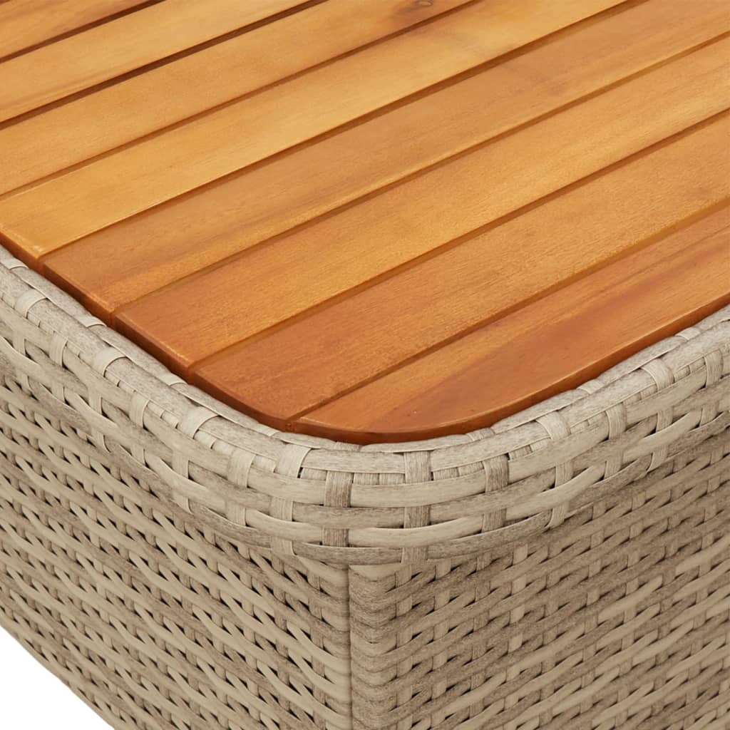 Set Divani da Giardino 2 pz con Cuscini Beige in Polyrattan | homemem39
